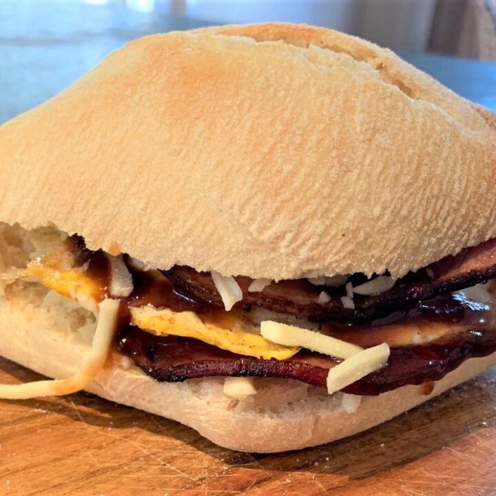 Bacon and Egg Rolls