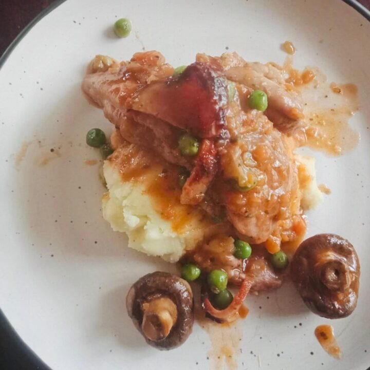 Chicken Stew With Red Wine (Coq au Vin)